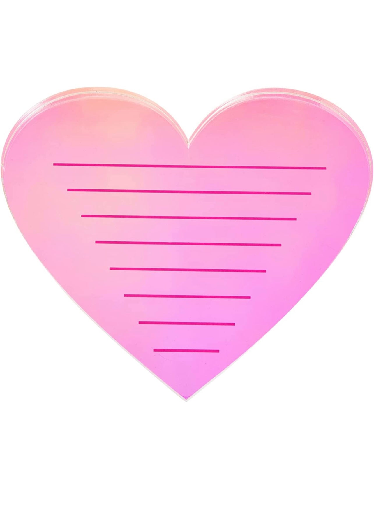 Clear and Hot Pink Acrylic Lash Pallet
