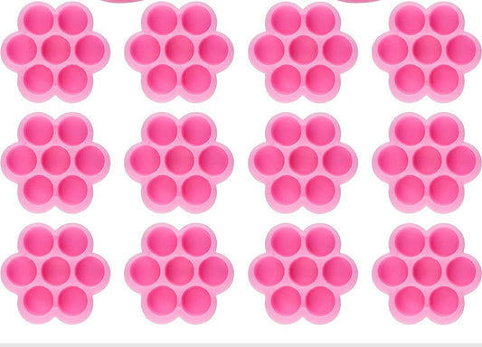 Hot Pink Flower Cups