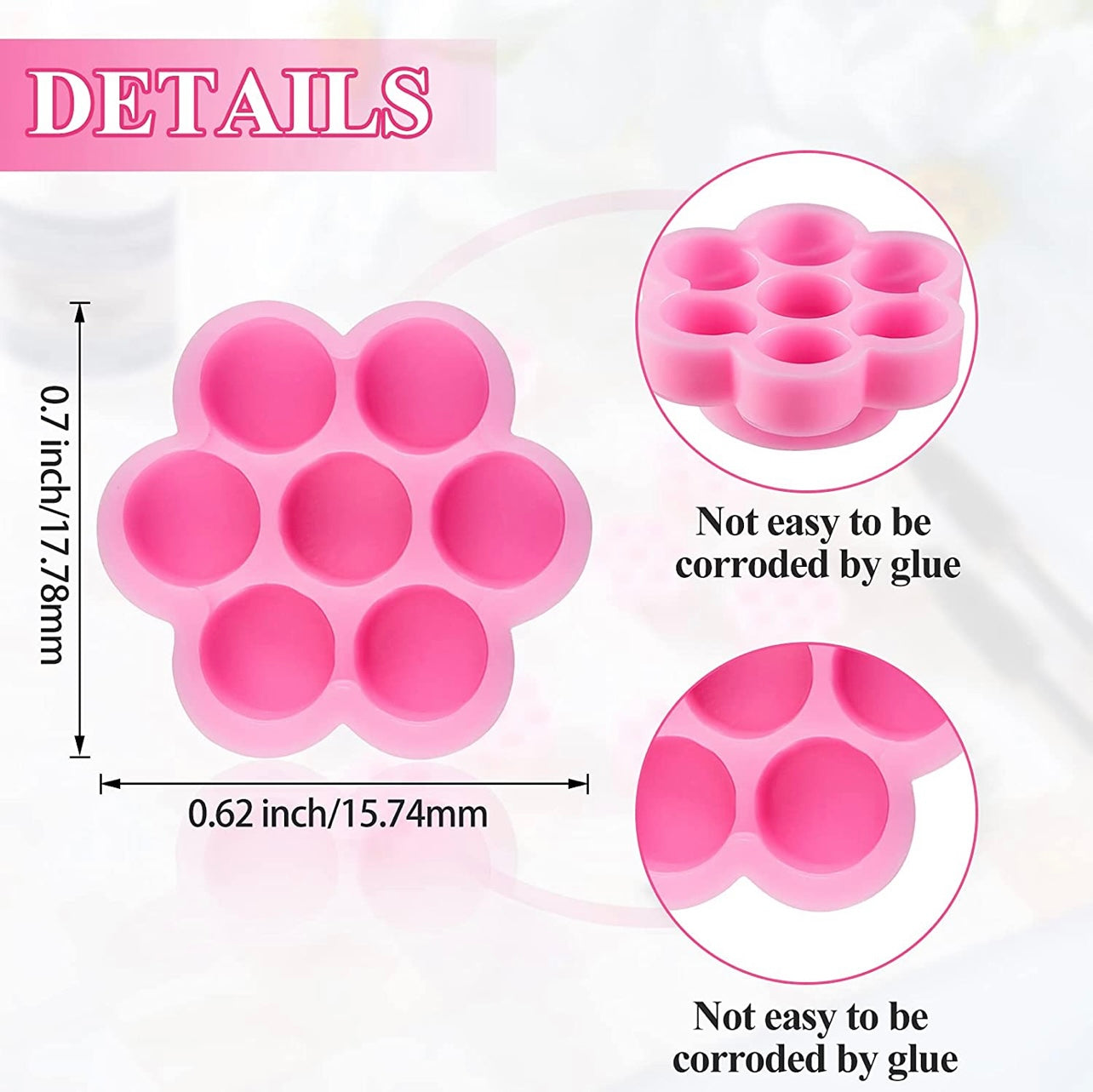 Hot Pink Flower Cups