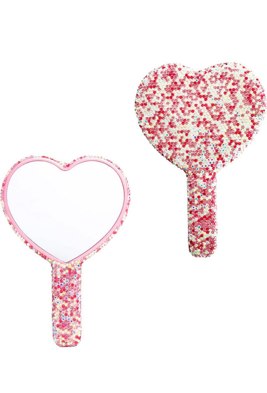 Bedazzled hand held mirrors