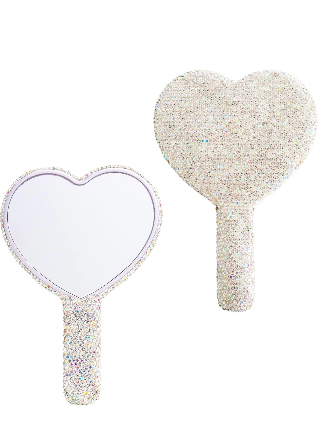 Bedazzled hand held mirrors