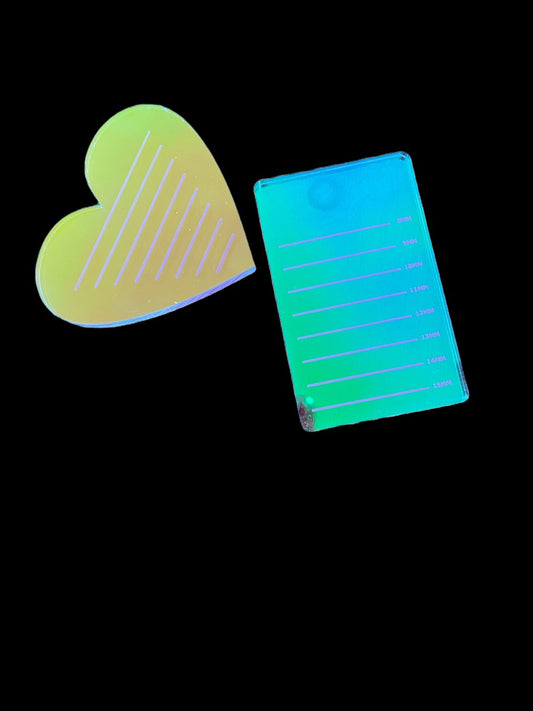 Clear and Hot Pink Acrylic Lash Pallet