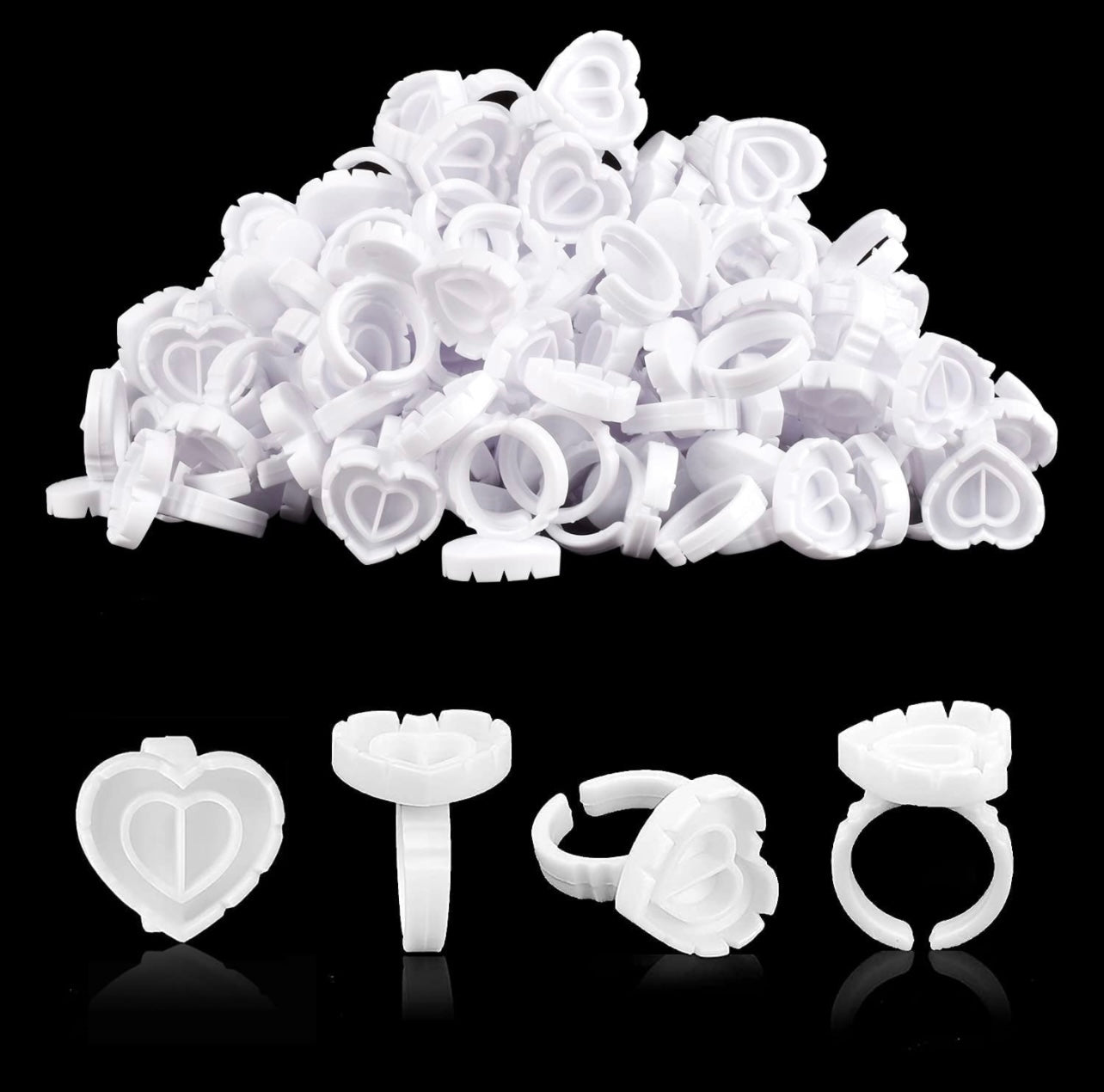 Heart Shaped Glue Rings