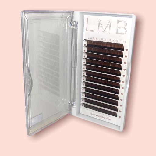 Brown Mixed Tray Volume Lashes 9-14mm 0.07 CC